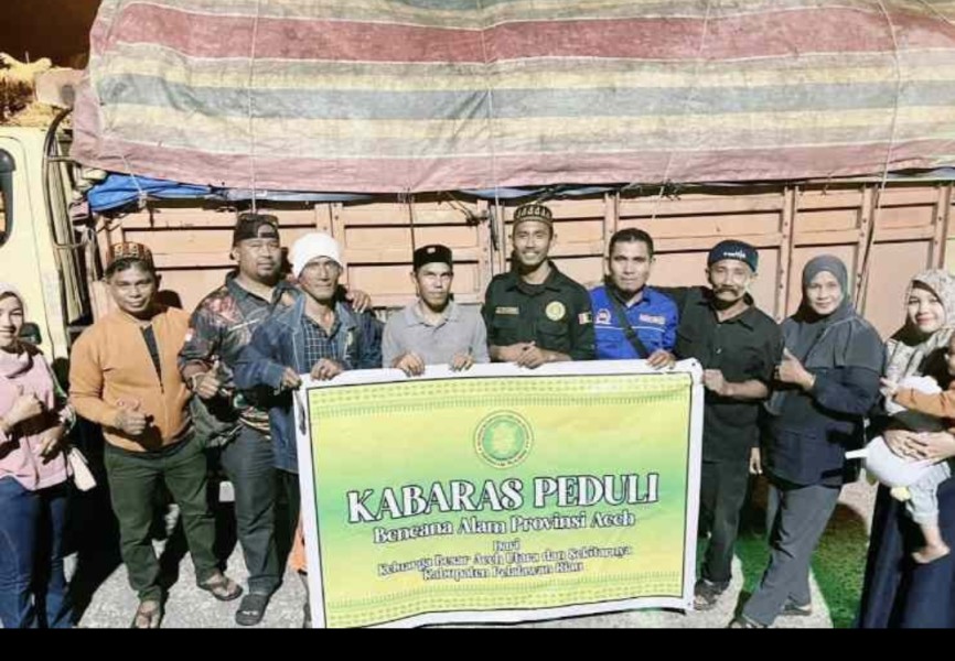 Kabaras Pelalwan Berangkatkan 1 Truk Bantuan le Aceh