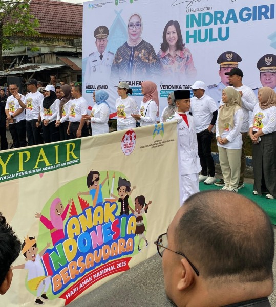 Bupati Pelalawan Hadiri Puncak Peringatan HAN 2025 di Rengat