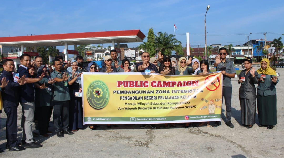 Pengadilan Negeri Pelalawan Gelar Public Campaign Dalam Rangka Wujudkan WBK dan WBBM