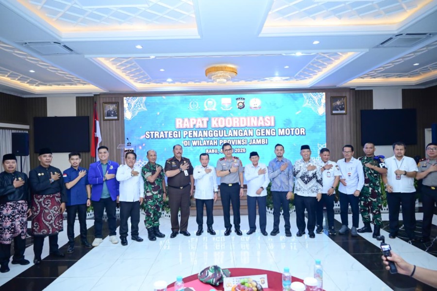 Polda Jambi Perkuat Sinergi Lintas Sektoral Berantas Geng Motor