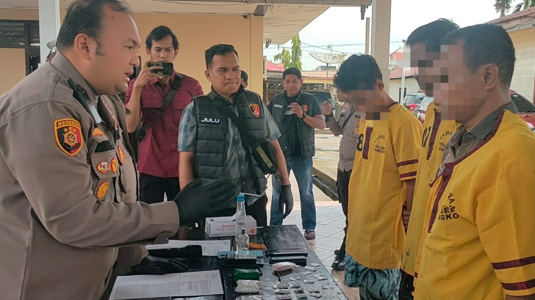Tiga Pelaku Di Amankan, Polsek Bangko Komitmen Sikat Jaringan Peredaran Narkoba