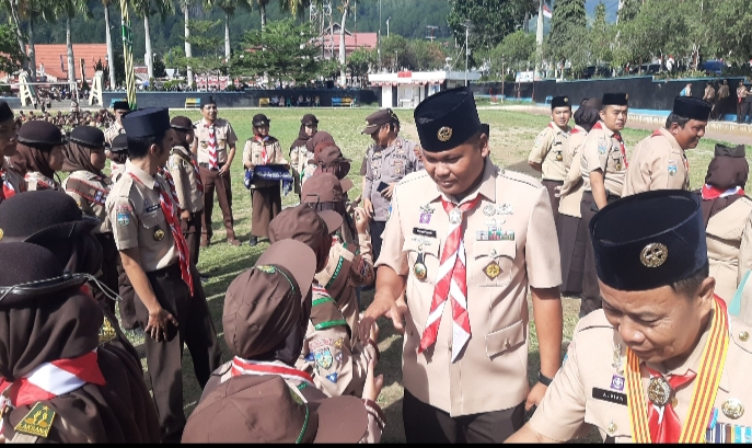 Dandim 0417/Kerinci Hadiri Apel Hari Pramuka ke-64 Tahun 2025