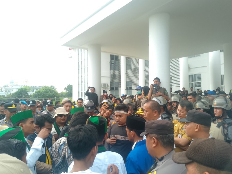 Aksi Demo Gerakan 8 September ,  PC IMM Rohil Minta APH  Usut Tuntas Dugaan Korupsi Dana PI Rp 551 Milyar