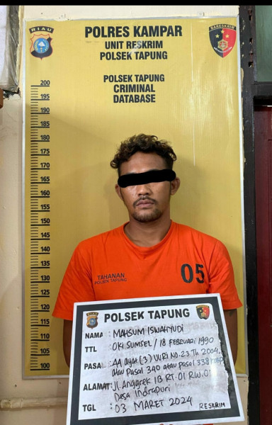 Tusuk Dada Istri Sampai Meregang Nyawa, MI Terancam Hukuman Seumur Hidup