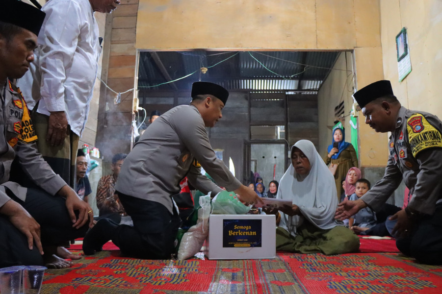 Luar Biasa,! Kapolres Rohil Melayat ke Rumah Duka, Korban Diterkam Buaya