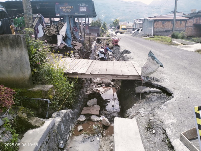 Proyek Drainase di Jalur Jalan Nasional S. Penuh – Padang Dipertanyakan, Tak Jelas Asal Kegiatannya