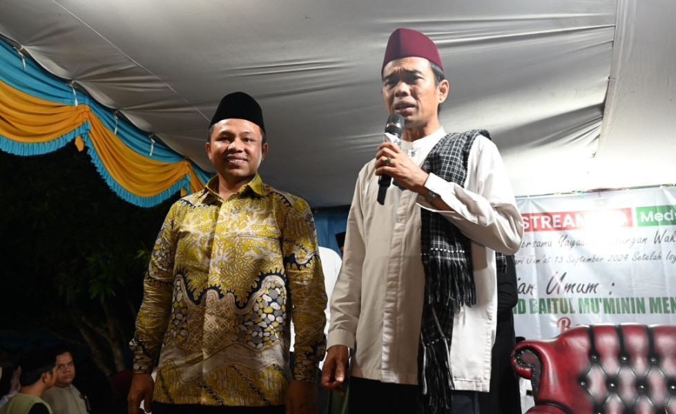 UAS Yakinkan Masyarakat Singingi  Untuk Dukung Sahabatnya Abdul Wahid