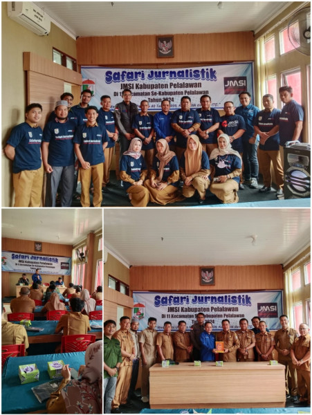 Safari Jurnalistik di Kecamatan, Camat Bunut Apresiasi Program JMSI Pelalawan