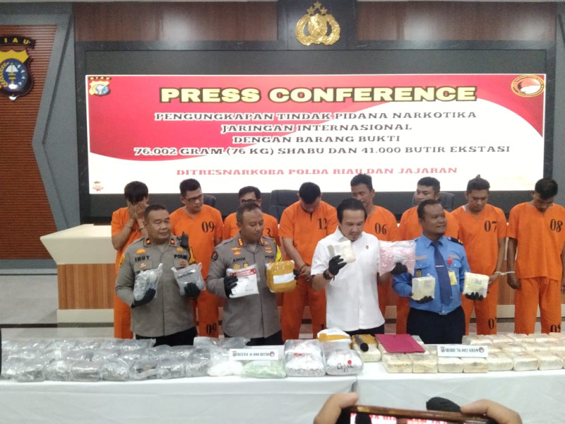 Polsek Bangko Gagalkan  Peredaran Narkotika Jaringan Internasional