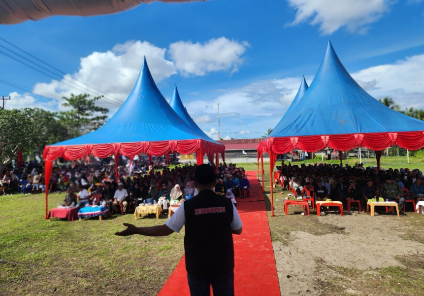 Kampanye di Pulau Rupat, Abdul Wahid Janji Stabilkan Harga Karet, Sawit dan Ketersedian Pupuk