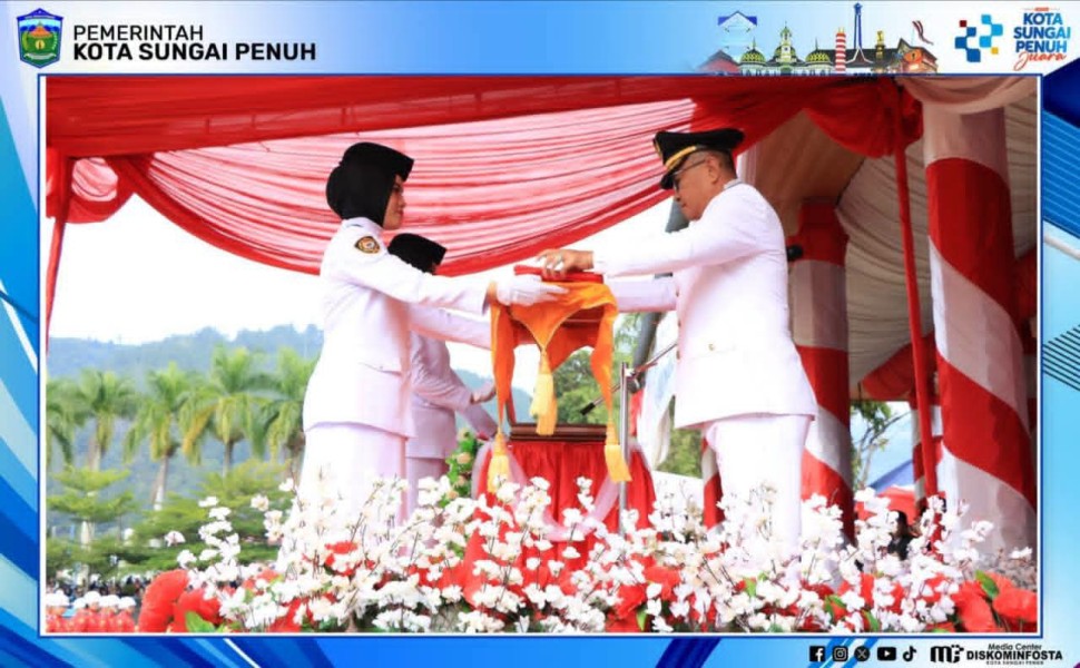 Alfin Pimpin Upacara HUT ke-81 RI di Sungai Penuh, Kobarkan Semangat Persatuan dan Gotong Royong