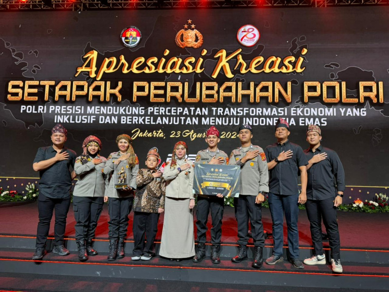 Polda Jambi Juara Pertama Lomba E-Rohani pada Malam Apresiasi Kreasi 'Setapak Perubahan Polri'