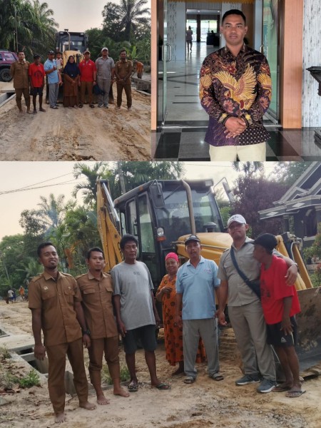 Yusri SH, MH Apresiasi PT Indosawit Atas Bantuan Alat Berat untuk Desa Trimulya Jaya