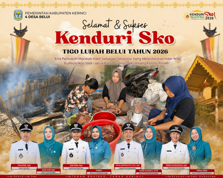 Semangat Anak Butino Empat Desa Belui Tak Pernah Padam, Bapiyuk Gedang Batungku Jarang Sukseskan Kenduri Sko Tigo Luhah
